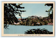 c1940's St. George's Grenada British West Indies Buildings River Postcard picture