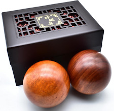 2 Inches Baoding Balls Chinese Health Exercise Stress Balls Rosewood picture