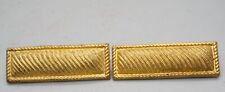 WWI French Made False Bullion Army Second Lieutenant Insignia Pins Set picture