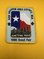 1986 Sam Houston Area Council Scout Fair patch picture