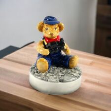 Bialosky Musical Figurine Bear I've Been Workin's on the Railroad Japan 1985 picture