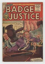 Badge of Justice #4 GD/VG 3.0 1955 picture