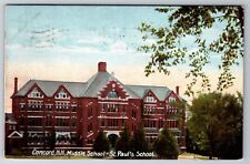 c1910 Middle School St Paul School Building Concord New Hampshire NH Postcard picture