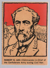 ROBERT E. LEE ~1930's POST CEREAL CARD ~ FAMOUS NORTH AMERICAN PEOPLE   K610 picture