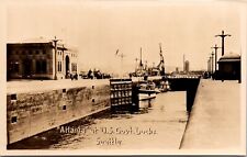 RP Postcard Atlanta Ship at U.S. Government Locks in Seattle, Washington~134786 picture