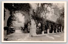 RPPC Mission Inn Riverside California with Old Cars Postcard D29 picture