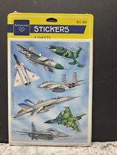 Vintage NOS Ambassador Hallmark Military Stickers Jet Aircraft picture