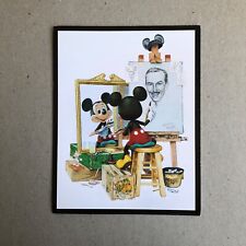 Mickey Self Portrait - The Art of Disney - Oversized Postcard Disney Memorabilia picture