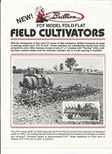 Original Brillion FCF Model Fold-Flat Cultivators Sales Brochure Form Number 47N picture