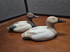 Male & Female Pair Of Canvasback Duck Dwcoy Figurines picture