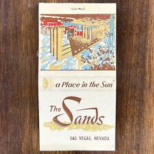 Rare Vintage Matchbook The Sands Las Vegas Nevada Full Feature Matches Unstruck picture