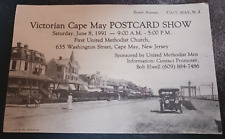 vtg postcard 1991 CAPE MAY NJ POSTCARD SHOW advertising posted picture