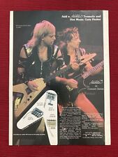 KK Downing of Judas Priest for Kahler Tremolo 1985 Ad - Great To Frame picture