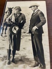 Vintage Postcard Western Silent Film Still Shot. Woman In Western Outfit picture
