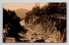 c1926 RPPC The Winooski River Gorge at Middlesex Vermont VT Real Photo Postcard picture