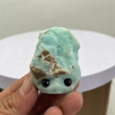 93g natural blue stone carving small hedgehog picture