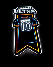 Michelob Ultra Beer LIONEL MESSI T-Shirt 10 LED Light Sign Lamp Bar Wall Decor picture