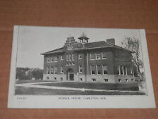 CARLETON NEBRASKA - 1911 POSTCARD - SCHOOL HOUSE - THAYER COUNTY picture