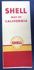 1946 California road  map Shell oil gas route 66 picture