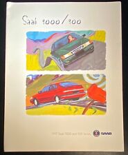 1997 Saab Full Line Sales Brochure 900 9000 Convertible CS CSE Aero 6 Pages picture