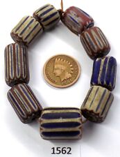 Awesome Strand Antique Venetian Chevron Trade Bead African # 1562 BG 60 picture
