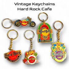 Hard Rock Cafe Vintage Keychain set of 5 Collectible picture