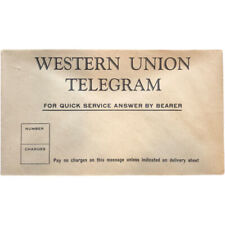 Vintage Western Union Telegram Envelope Black Ink Form 116 Envelope Only picture