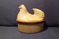 Vintage Treasure Craft Pottery Craft Nesting Chicken Microwave Ovenware - 1983 picture