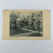 Postcard Massachusetts Boston MA State House 1910s Unposted Black White picture
