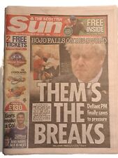 The Scottish Sun Newspaper July 8, 2022 - Boris Johnson Quits picture
