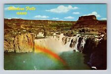 ID- Idaho, Aerial Shoshone Falls, Antique, Vintage Souvenir Postcard picture