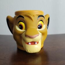 Vintage 1990's The Lion King Simba Disney Applause Plastic Cup Mug picture