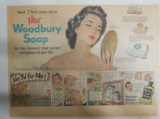 Woodbury Soap Ad: New Woodbury Soap  1950's 11  x 15 inches picture