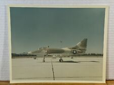 Douglas A-4E Camo Painted. VTG STAMP EKTACOLOR PRINT DOUGLAS AIRCRAFT COMPANY. picture
