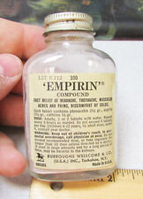 vintage Empirin compound 100 count glass bottle, great collectible, empty picture