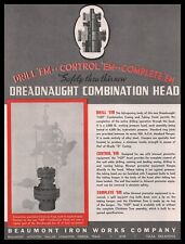 1937 Beaumont Iron Works Texas HZP Dreadnaught Combination Head Oil Gas Print Ad picture