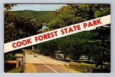 PA-Pennsylvania, Cook Forest State Park, Antique Vintage Souvenir Postcard picture