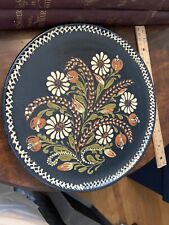 Vintage terracotta Decorative Plate From Alsace France picture