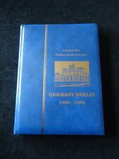 Germany Berlin 1960-1989 Mint postage stamp collection in nice blue color album. picture