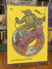  1989 Topps TMNT Teenage Mutant Ninja Turtles Michaelangelo STICKER card #9 picture