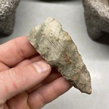 MLC s4315 Paleo To Archaic Indiana Green Arrowhead Indiana Artifact X Ramp Coll picture