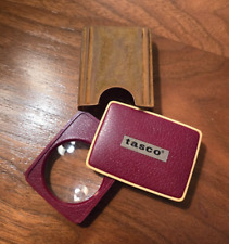Vintage TASCO - Folding Pocket Magnifying Glass  w/Case picture