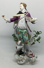 Rare Meissen Man holding a basket, with a dog Kandler [AH1210] picture