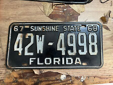 1967 1968 Florida License Plate Tag picture