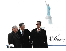 Mikhail Gorbachev Presidents Reagan & Bush signed photo Soviet leader JSA COA picture