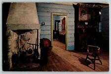 Postcard Cabin Interior at the Norwegian-American Museum Decorah Iowa  picture