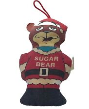 Vintage 1990 Sugar Bear POST Golden Crisp Cereal Plush Ad Ornament No Sound picture