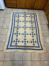 Vintage 1850s 1860 1870s Early 1900s Mrs AB Ewers Tulip Museum Quilt 61.5x82 picture