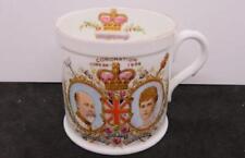 King Edward VII Queen Alexandra Coronation Souvenir Foley Mug 1909 picture