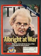 1997-2001 Secretary of State Madeleine Albright signed / autographed TIME Cover- picture